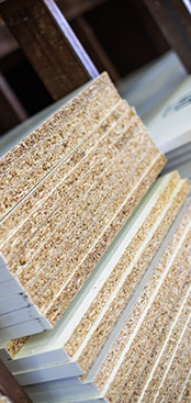 Laminated chipboard sheets